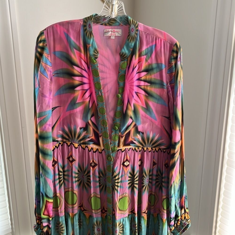 Siddhartha Bansal Mixed Print Button Front Maxi D… - image 11